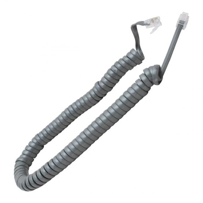 Telefon Spiral Kablo Gri