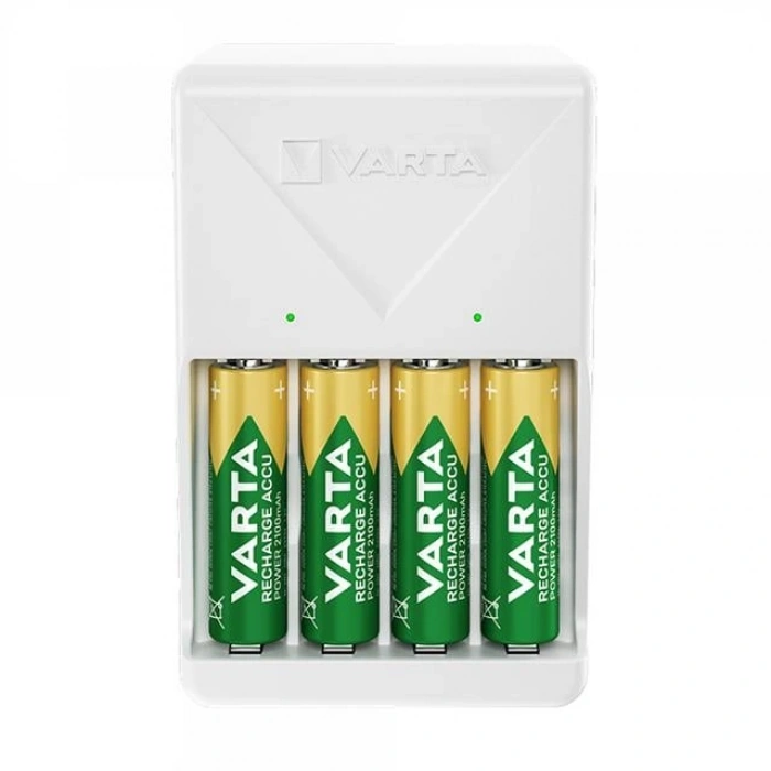 Varta 4XAA 2100 Mah Pilli Beyaz Plug Pil Şarj Ci̇hazı