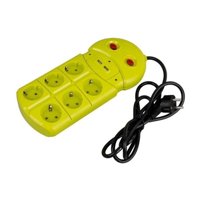 Vea VE-970USB 6Lı 2 USBli 1.5 Metre Grup Priz