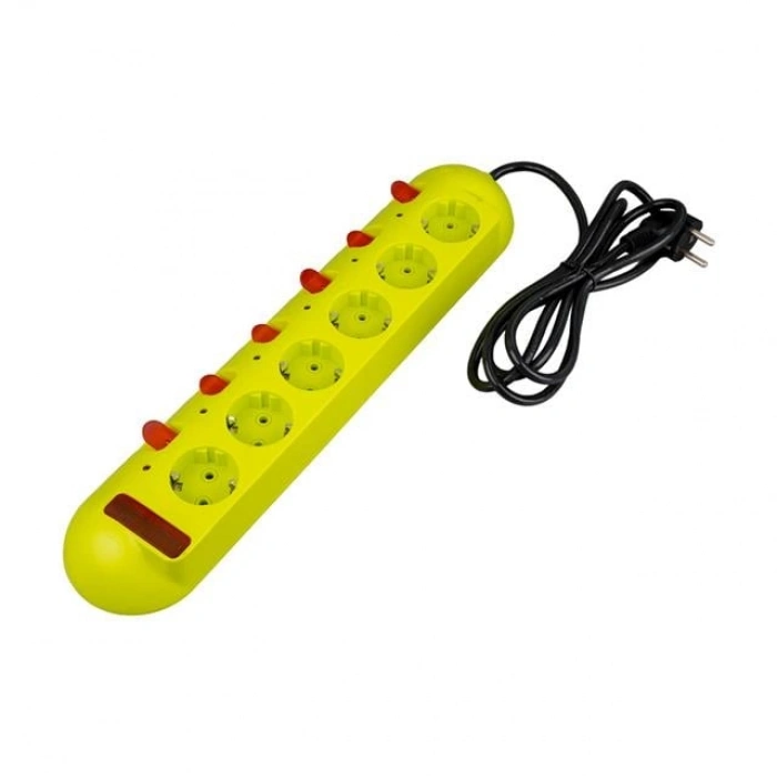 Vea VE-E60 6Lı 1.5 Metre Ayrı Anahtarlı Grup Priz