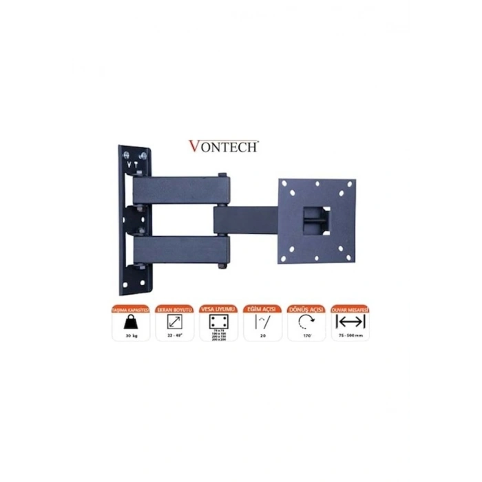 Vontech Vt 222 Hc Pro 10 27 Lcd/Led Tv Hareketli Askı Aparatı