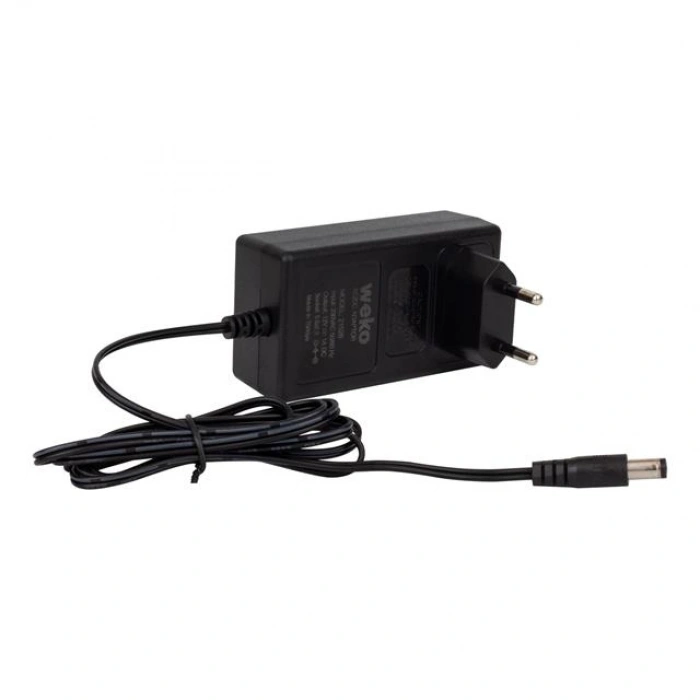 Weko 14.4 Volt - 1 Amper 5.5*2.5 Uçlu Plastik Işıklı Kasa Priz Tip Adaptör