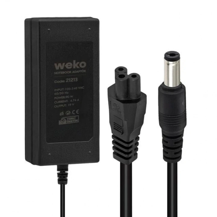 Weko 19 Volt 4.74 Amper 90 Watt Notebook Adaptör (5.5*2.5 Uçlu)