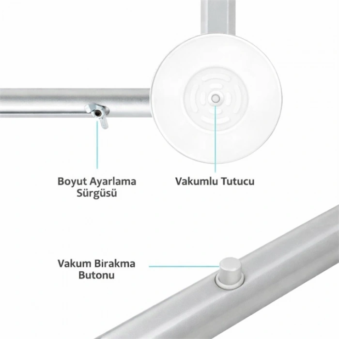 Weko 32 - 80 Alüminyum Vakumlu Tv Panel Ekran Taşıyıcısı