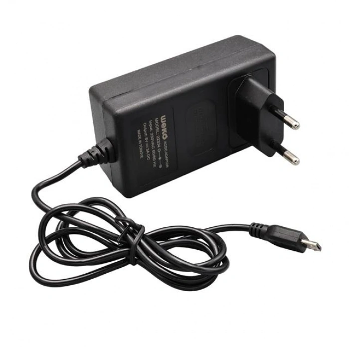 Weko 5 Volt - 3 Amper Micro Usb Uçlu Priz Tipi Adaptör