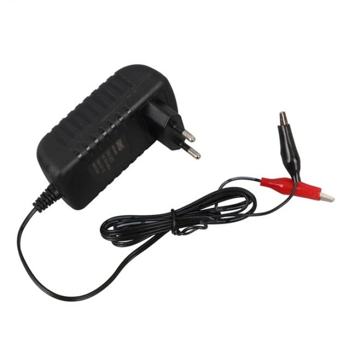 Weko 7.2 Volt - 1 Amper Krokodil Uçlu Priz Tipi Yerli Üretim Akü Şarj Adaptörü