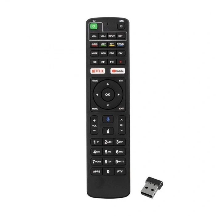 Weko Dreamstar Android Netflix ve Youtube Tuşlu Ses Komutlu Uydu Kumandası