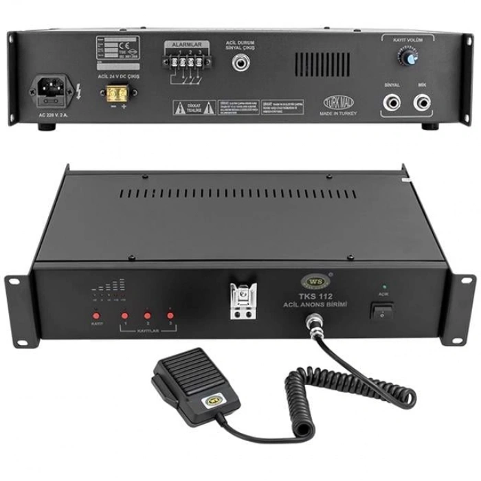 Westsound TKS-112 ACL Acil Anons Ve Mesaj Kayıt Ünitesi