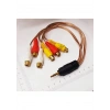 3,5mm Erkek Stereo - 6 RCA Dişi - 30CM 5+1 Kablo