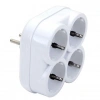De-Pa 10004 Topraklı 16 Amper 250 Volt Beyaz 4lü Çok Amaçlı Golyat Priz