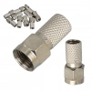 Herz Hf-02 Rg6/U6 22 Mm Siyah Contalı F Konnektör (100Lü Poşet)