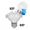 Ledx DY-101 E27 Duy Çoğaltıcı (Tek Duydan Çift E27 Lamba Bağlantısı)