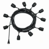 Ledx KB00002 10lu E27 Duy Sıralı 10 Metre Lamba Kablosu (10 Adet Duy İçerir)