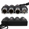 Olesson 1508 12-24V Çift USB Girişli 120W 80cm Kablolu 3lü Araç Çakmak Çoklayıcı