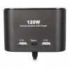 Olesson 1653 12-24V Çift USB + TYPE-C Girişli 100W 70cm Kablolu 3lü Araç Çakmak Çoklayıcı