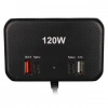 Olesson 1656 12-24V Çift USB + Çift TYPE-C 120W 80cm Kablolu 3lü Araç Çakmak Çoklayıcı