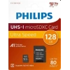 Philips FM12MP45B/00 128GB Class10 UHS-I U1 TF Adaptörlü Micro SDXC Hafıza Kartı