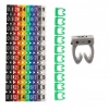 PowerMaster 0-9 Dijital Kodlu Renkli Kablo İşaretleyici 6mm