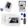 PowerMaster 37T4 3 Daire 7 NFC Destekli Görüntülü Diafon Kapı Zili Interkom Akıllı Ev Güvenliği Sistemi
