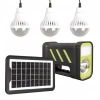Powermaster GD-12 Akülü Solar Panelli 3 Ampullü Solar Işıldak Fener