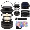 Powermaster HOP-8819 Solar Güneş Panelli Sensörlü Kamp Lambası (Filament + SMD + RGB Şerit)