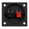 PowerMaster IC-249A İkili Kare Hoparlör Terminali Soketi Yaylı Tip 2li 55x55mm