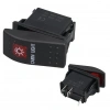PowerMaster Kabin Sembollü Işıklı 3 Pinli On-Off 12-24V Marin Switch