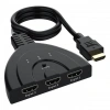 PowerMaster PM-17229 3 Giriş 1 Çıkış HDMI Switcher Çoğaltıcı Toplayıcı Aparat 30 CM Kablolu Seçme Düğmeli