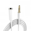 PowerMaster PM-17603 3.5 mm Erkek/Dişi 4 Boğumlu AUX Stereo Uzatma Kablosu 1 Metre