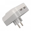 PowerMaster PM-18721 16 Amper - 3680 Watt Tekli Çocuk Korumalı 2 USBLI 1400 Joule Akım Korumalı Priz
