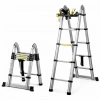 Sunup SN-29681 1.9+1.9 Metre Teleskopik Merdiven Karavan & Tekne Katlanır Alüminyum