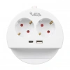 VE- G1102C 2li USB+ Type-C Girişli Anahtarlı 1.5 Metre Grup Priz