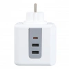 VEA VE-23089 2x USB 1x Type-C 3lü Çocuk Ve Termal Korumalı Grup Priz