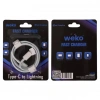 Weko WK-29907 Beyaz 1 Metre Type-C to Lightning Şarj - Data Aktarım Kablosu