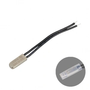 100°C 5A Kablolu Metal Gövdeli Termik Sigorta (Thermal Fuse)