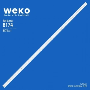 32 Universal DLED TV Panel LED Bar - 8 LED 3V 59 CM (No: 1596 / Kod: 8174)