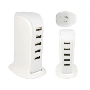 PowerMaster PM-11061 Multiplexer 5 Portlu 20W USB Şarj İstasyonu