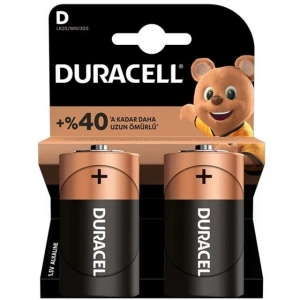 Duracell LR20/MN1300 D Büyük Boy Pil (2li Paket)