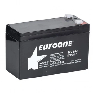 Euroone EO-129.0 12 Volt  9 Amper Bakımsız Kuru Akü