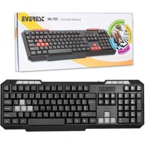 Everest KB-700 Siyah Usb US Layout Multimedia Klavye
