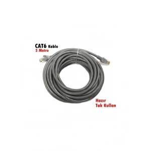 Fully 5Metre Cat6 Kablo Hazır Fişli -