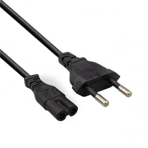 Fully M-1303E Siyah 1.5 Metre 2 Pin Teyp Kordon Fişi Cereyan Kablosu