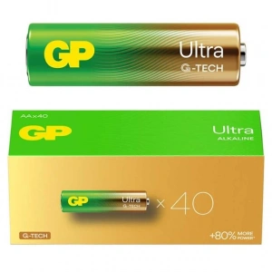 GP Ultra Alkaline AAA LR03 İnce Kalem Pil 40lı Paket (G-Tech)