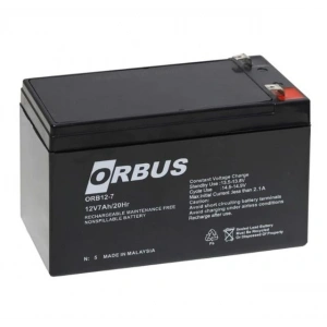 Orbus ORB12-7 12 Volt 7 Amper Kuru Tip Akü (150x65x90mm)