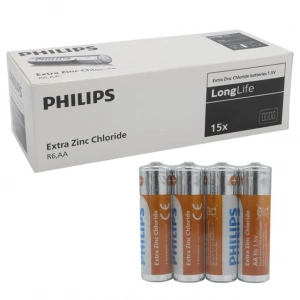 Philips Extra Zinc-Carbon Kalın Saat Kalem Pili AA (60lı Paket)