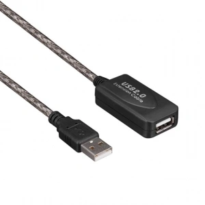 Powermaster PM-4952 30 Metre Şeffaf Korumalı USB 2.0 Uzatma Kablosu