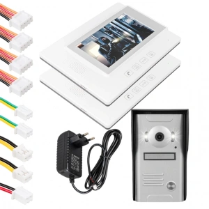 PowerMaster 37M 2 Daire 7 Görüntülü Diafon Kapı Zili Interkom Akıllı Ev Güvenliği Sistemi