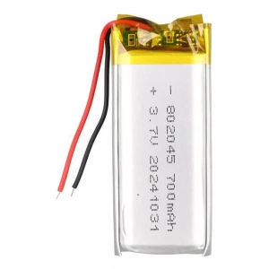 Powermaster PM-29467 3.7V 700mAh 802045 Soketsiz Lityum Polimer (Li-Po) Batarya Şarj Edilebilir Pil