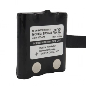 Powermaster BP38/40 NI-MH 4.8 Volt 700mAh Cobra Telsiz Pili Şarj Edilebilir Şarjlı 4xAAA
