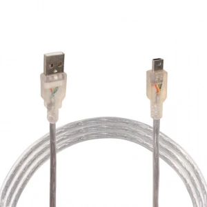 Powermaster iPod Şarj Aleti Kablosu 5 Pin Geniş 1.5 Metre Şeffaf